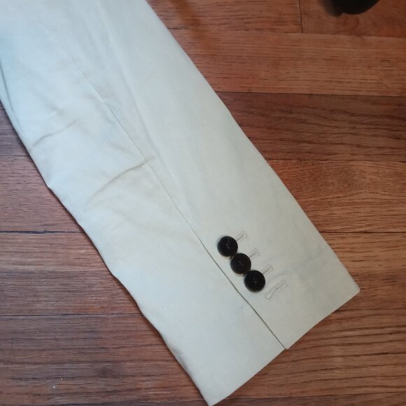 THEORY oversized linen blend blazer in mint (sz4) - Picture 14 of 16